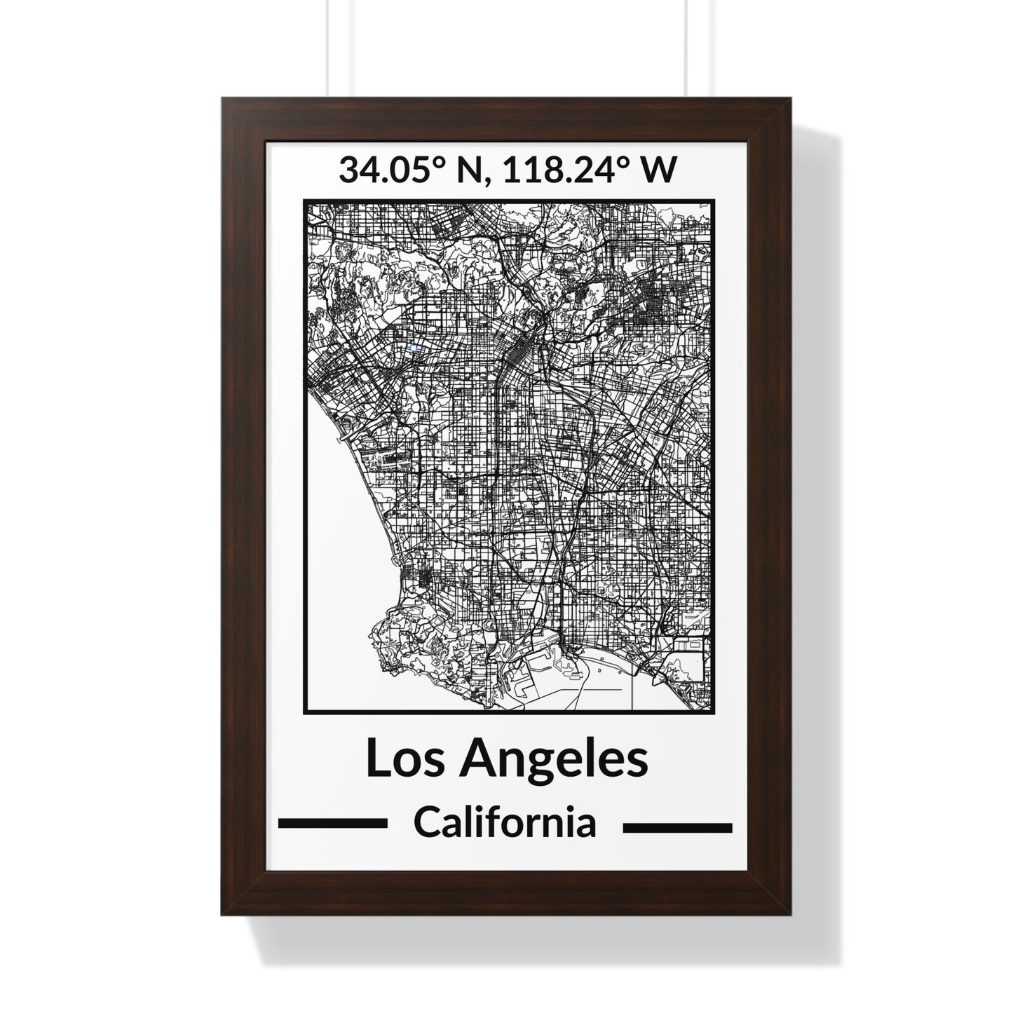 Map of Los Angeles, California