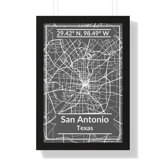 Map of San Antonio, Texas