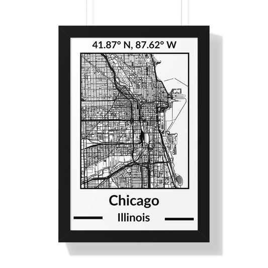 Map of Chicago, Illinois