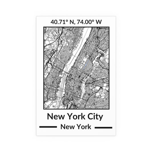 Map of New York City, New York