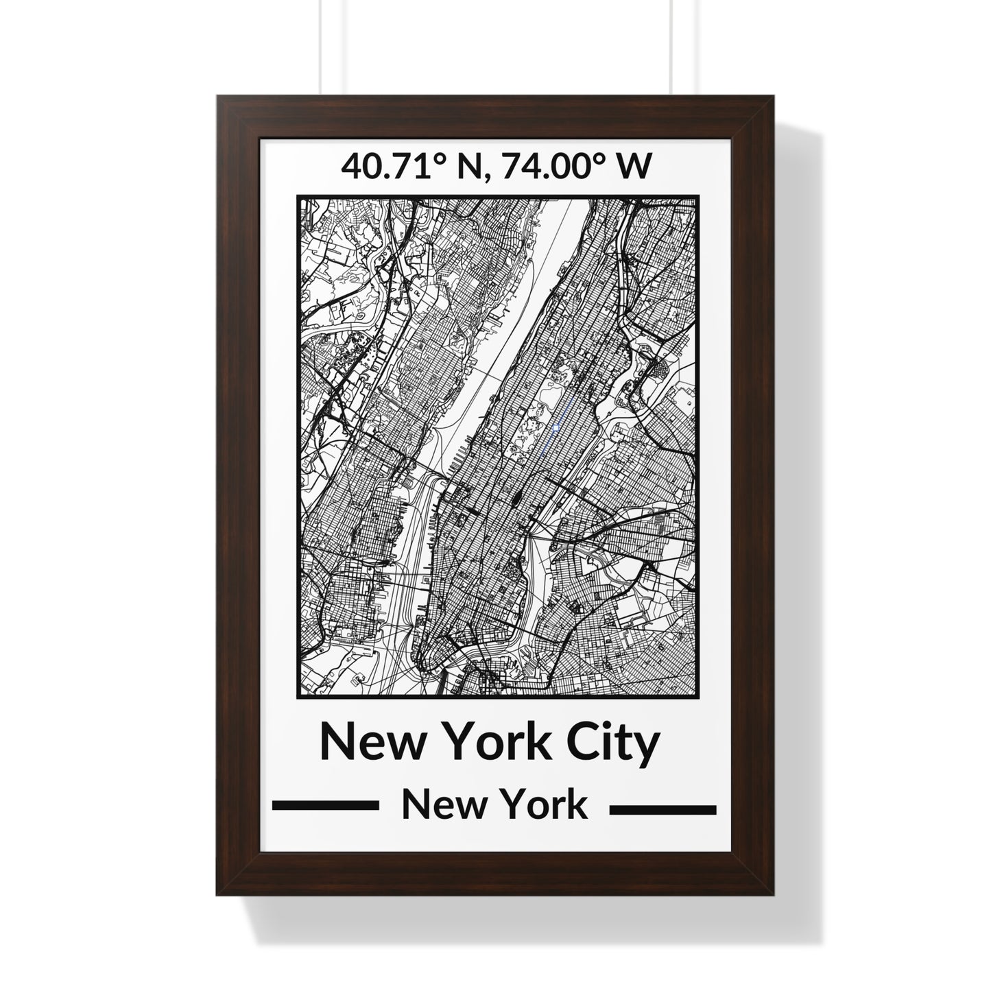 Map of New York City, New York