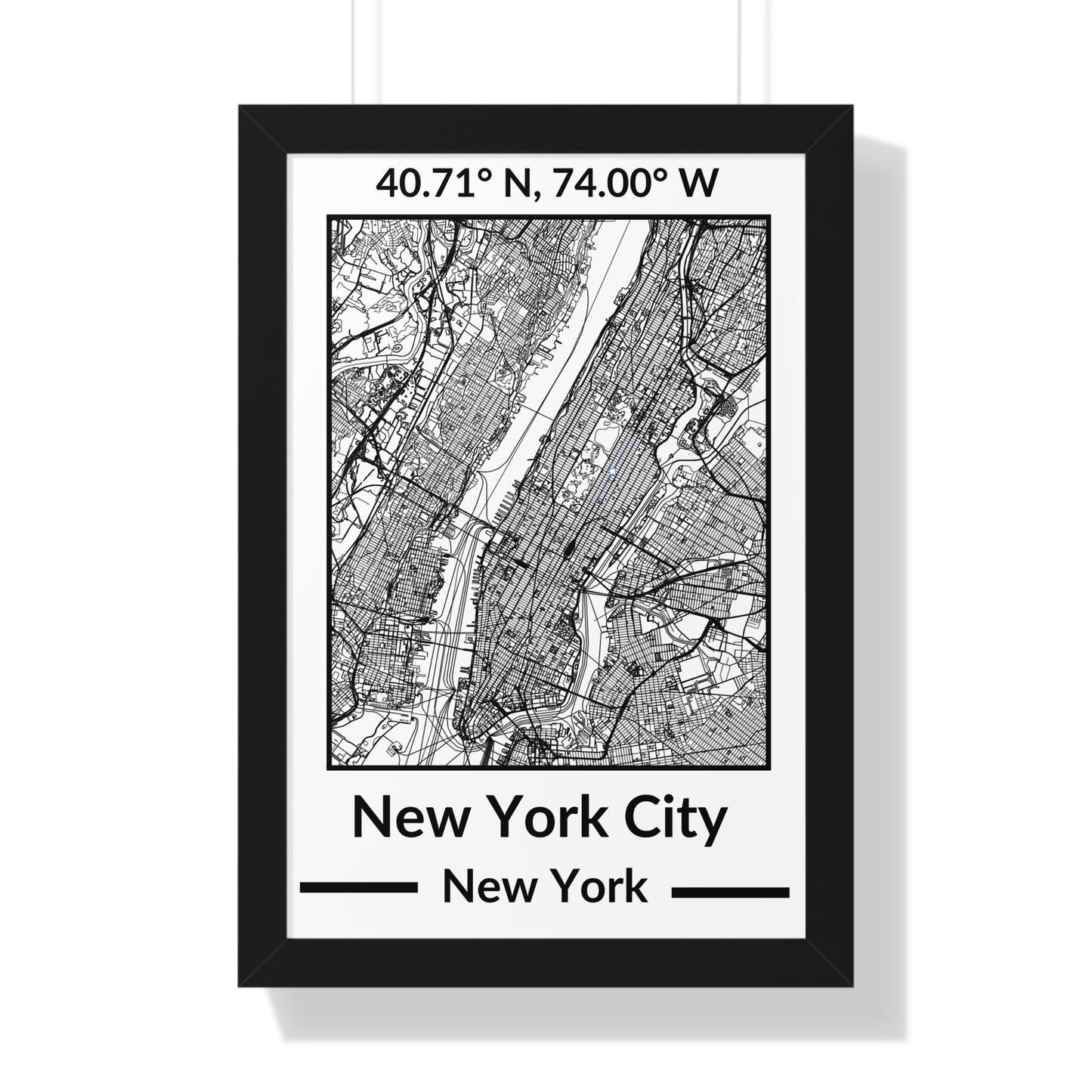 Map of New York City, New York