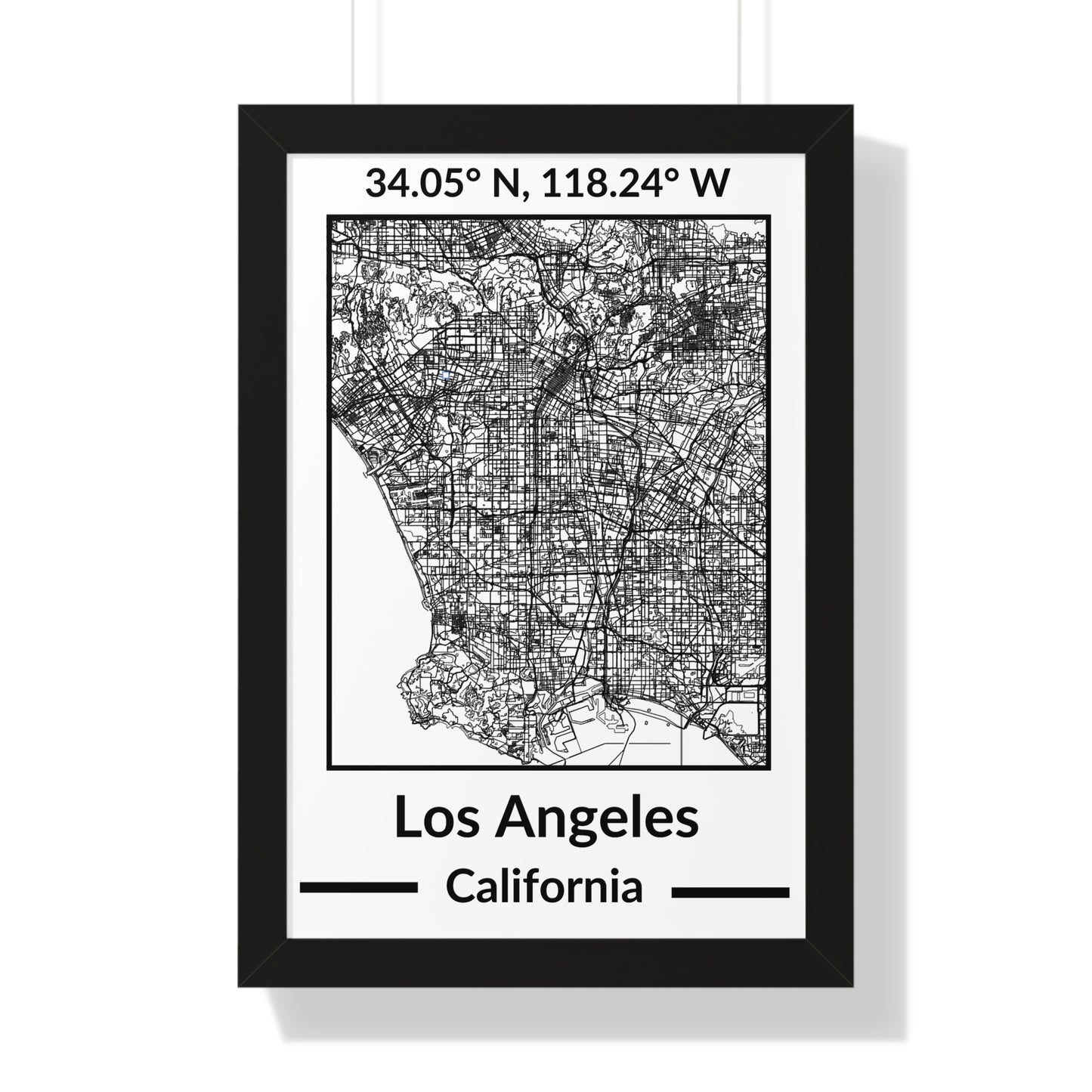 Map of Los Angeles, California