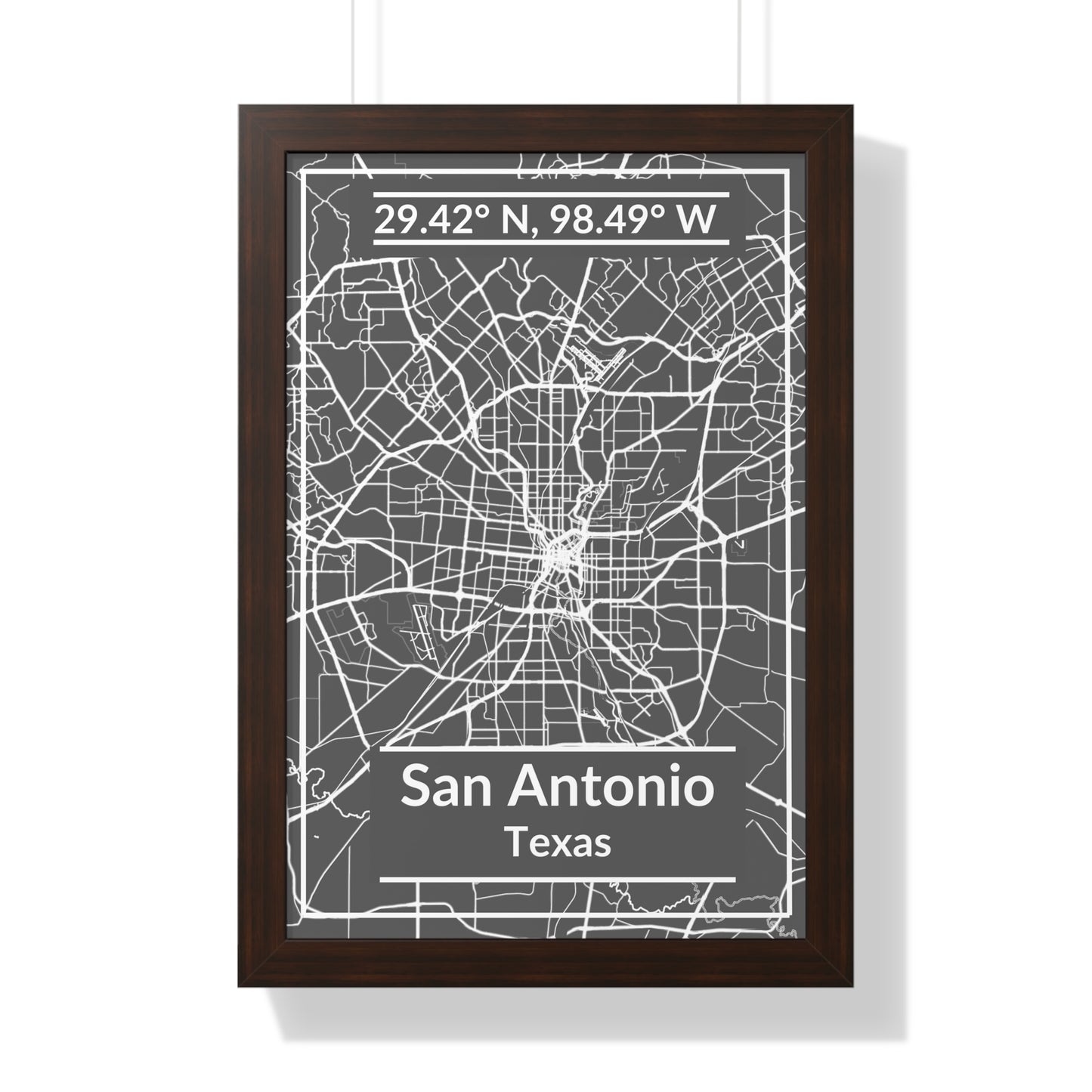 Map of San Antonio, Texas