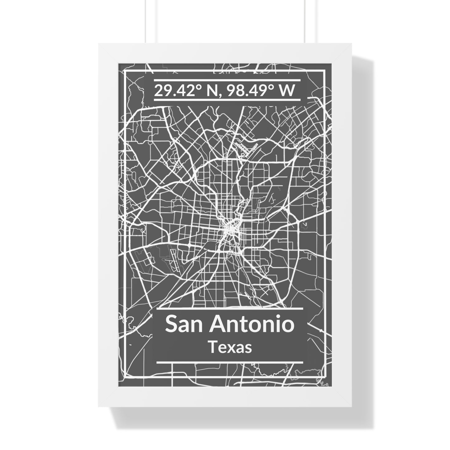 Map of San Antonio, Texas